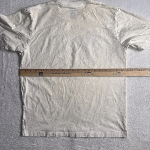 Uniqlo Marvel Comics‎ Jason Polan Beige Short Sleeve Shirt Men's Medium - Picture 7 of 8